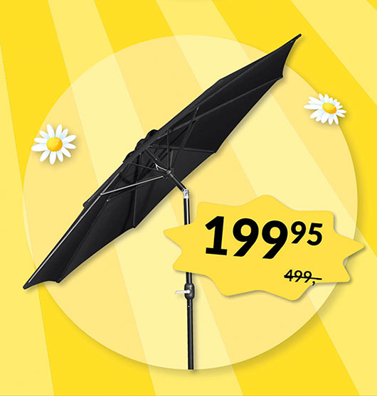 ALU PARASOL - SOMMERUDSALG